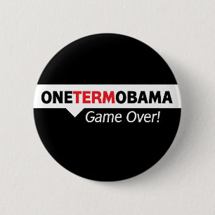 Bóton Redondo 5.08cm Um termo Obama - jogo sobre