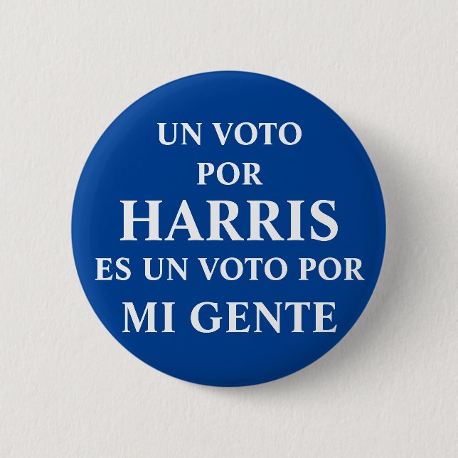 Bóton Redondo 5.08cm Um Voto Para Harris (Frente)