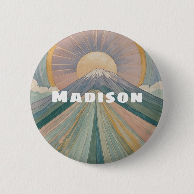 Bóton Redondo 5.08cm Uma Serenata Vulcânica Personalizada (Frente)