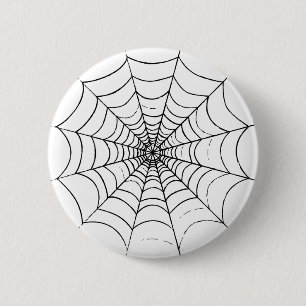 Bóton Redondo 5.08cm Uma Web de aranha simples