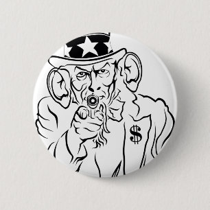 Bóton Redondo 5.08cm Uncle Sam