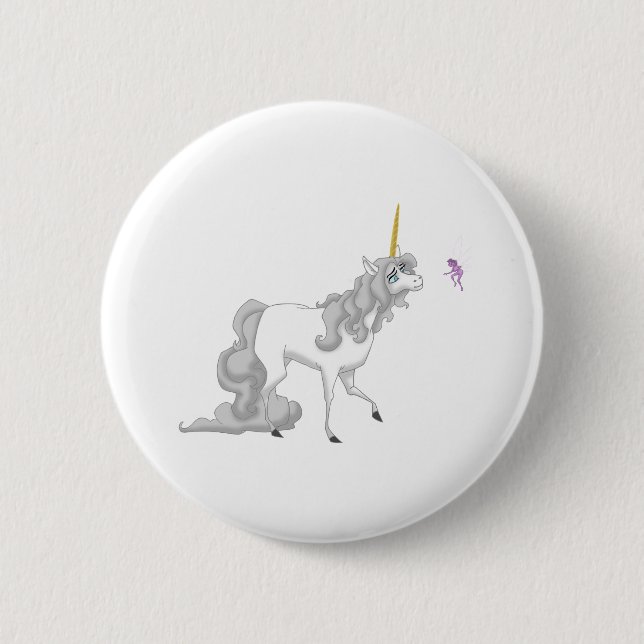 Bóton Redondo 5.08cm Unicórnio (Frente)