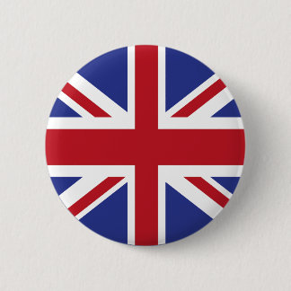 Bóton Redondo 5.08cm Union Jack Bandeira PIN Button Emblema United