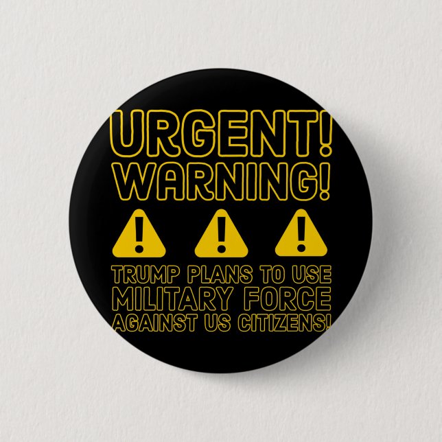 Bóton Redondo 5.08cm Urgente! Aviso! (Frente)