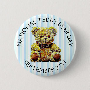 Bóton Redondo 5.08cm Ursinho urso dia feriado nacional do 9 de setembro