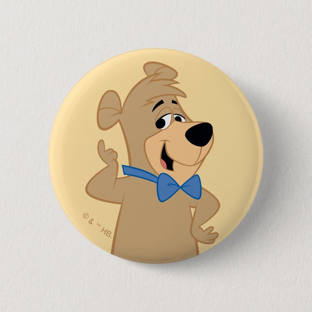 Bóton Redondo 5.08cm Urso Boo-Boo Precoce (Frente)