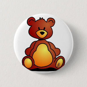 Bóton Redondo 5.08cm Urso de ursinho