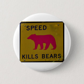 Bóton Redondo 5.08cm urso dos matares da velocidade