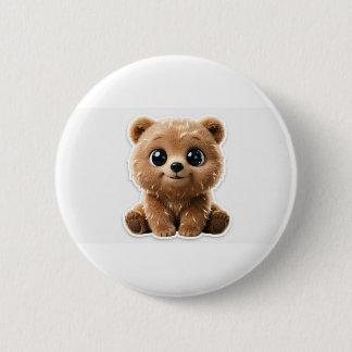 Bóton Redondo 5.08cm Urso Fofo