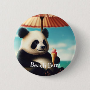 Bóton Redondo 5.08cm Urso Panda