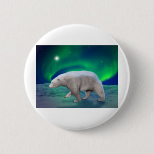 Bóton Redondo 5.08cm Urso polar