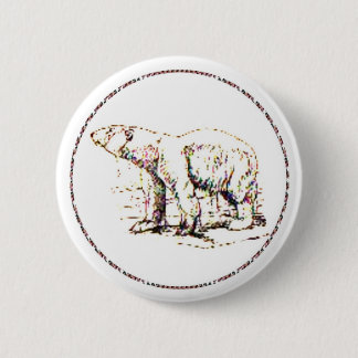 Bóton Redondo 5.08cm Urso polar mim