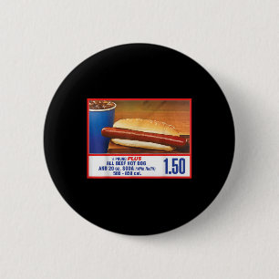 Bóton Redondo 5.08cm US$ 1,50 Cachorro Quente Da Corte De Comida E Comb