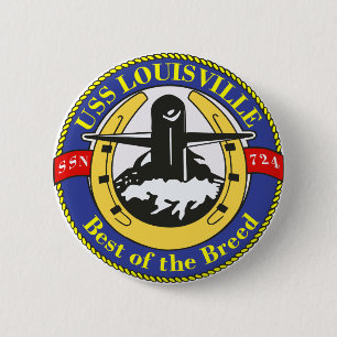 Bóton Redondo 5.08cm USS Louisville