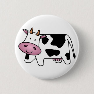 Bóton Redondo 5.08cm Vaca de leiteria bonito