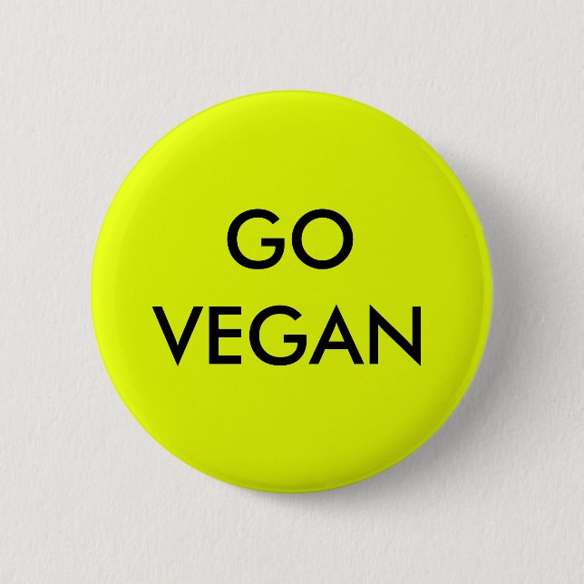 Bóton Redondo 5.08cm Vai o emblema do Vegan (Frente)