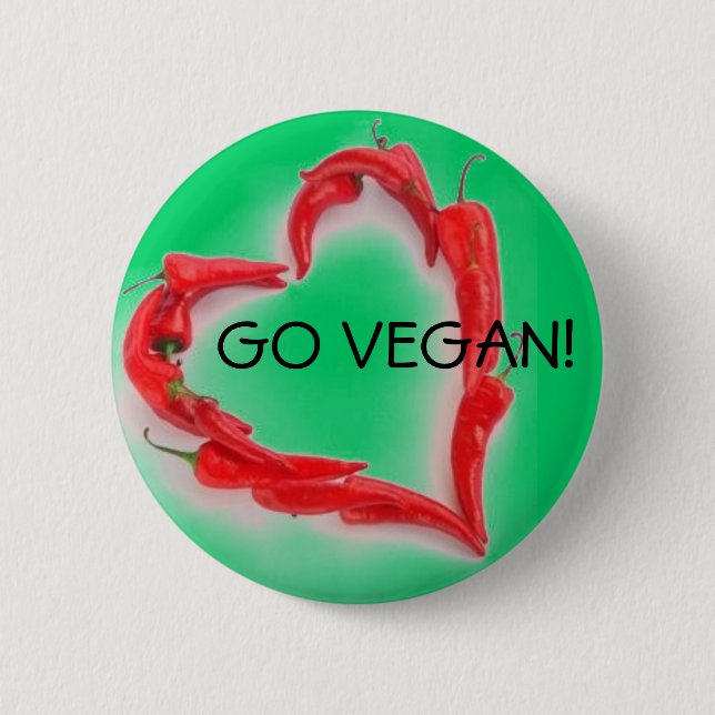 Bóton Redondo 5.08cm Vai o Vegan! (Frente)