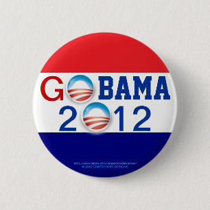 Bóton Redondo 5.08cm VAI termo do logotipo 3D de OBAMA 2012 o ò