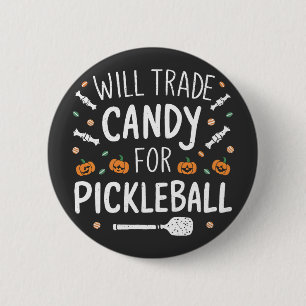 Bóton Redondo 5.08cm Vai Trocar Doces Para O Halloween De Pickleball Sp