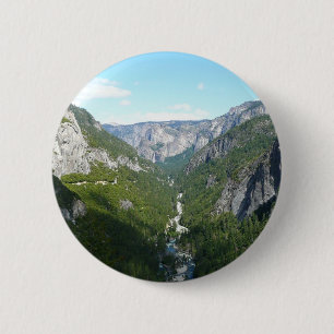 Bóton Redondo 5.08cm Vale de Yosemite no Parque Nacional de Yosemite
