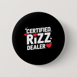 Bóton Redondo 5.08cm Valentine Engraçado Revendedor Rizz Certificado Ge