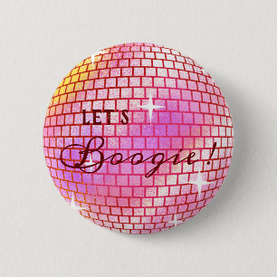 Bóton Redondo 5.08cm Vamos Boogie! Bola Disco