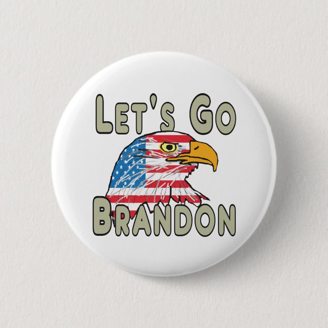 Bóton Redondo 5.08cm Vamos Go Brandon (Frente)