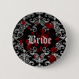 Bóton Redondo 5.08cm Vampiro vitoriano gótico tema noiva de casamento