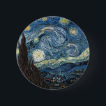 Bóton Redondo 5.08cm Van Gogh Starry Night<br><div class="desc">Vincent Van Gogh Starry Night,  obra-prima,  trabalho de arte de vintage em produtos modernos do Zazilicious</div>