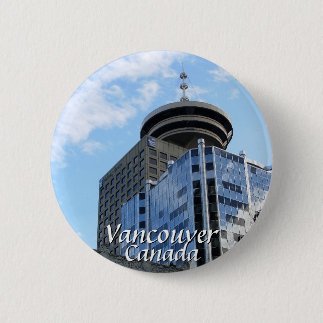 Bóton Redondo 5.08cm Vancouver Canada Souvenir Buttons Landmark Gifts (Frente)
