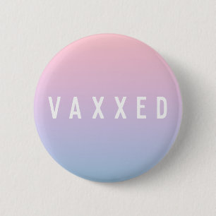 Bóton Redondo 5.08cm Vaxxedo Pastel Gradient Covid-19 Vacinado