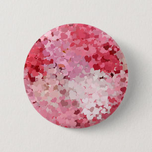 Bóton Redondo 5.08cm Vazio Abstrato Vermelho Rosa, Modelo, Prato
