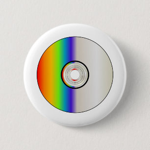Bóton Redondo 5.08cm Vazio de CD com o Rainbow