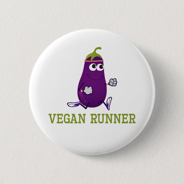 Bóton Redondo 5.08cm Vegan Runner EggPlant (Frente)