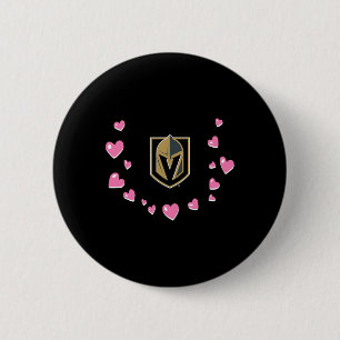 Bóton Redondo 5.08cm Vegas Golden Knights Amor de Valentino Oficialment