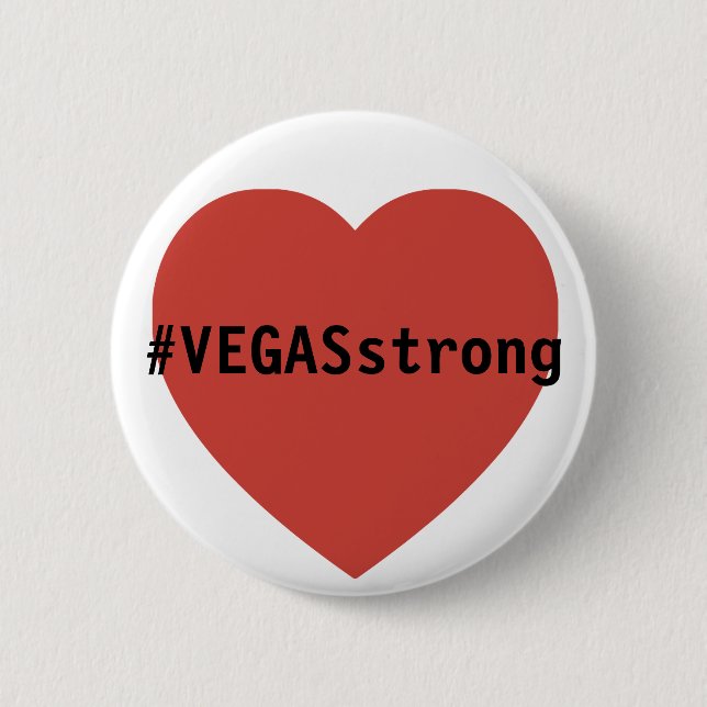 Bóton Redondo 5.08cm #vegasSTRONG  | Orações Para Las Vegas (Frente)