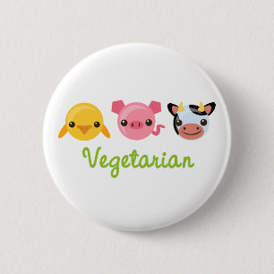 Bóton Redondo 5.08cm Vegetariano