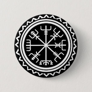 Bóton Redondo 5.08cm Vegvisir Compass Náutico