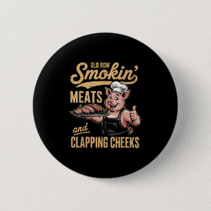 Bóton Redondo 5.08cm Velhas Linhas Fumando Refeições E Fapeando Cheeks 