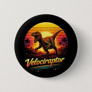 Bóton Redondo 5.08cm Velociraptor