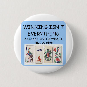 Bóton Redondo 5.08cm Vencedor de MAHJONG