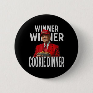 Bóton Redondo 5.08cm Vencedor Janto Cookie Funny Trump 2024 47th