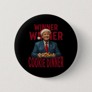 Bóton Redondo 5.08cm Vencedor Janto Cookie Funny Trump 2024 47th