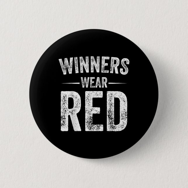 Bóton Redondo 5.08cm Vencedores Vestem Red Team Red Game Competition Co (Frente)