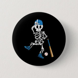 Bóton Redondo 5.08cm Venda Skeleton Halloween Vintage Reproduzindo
