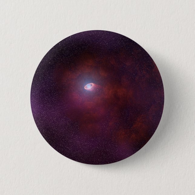 Bóton Redondo 5.08cm Vento Pulsar De Uma Estrela De Neutron. (Frente)