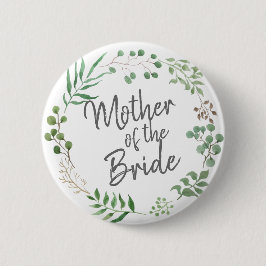 Bóton Redondo 5.08cm Verde Botânico | Folha | Mãe Da Noiva