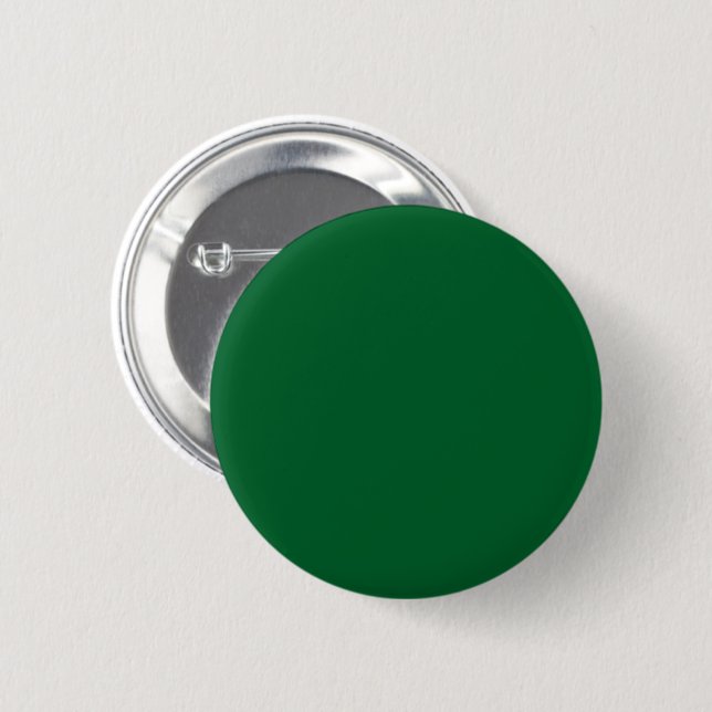 Bóton Redondo 5.08cm Verde-caçador sólido (Frente & Verso)