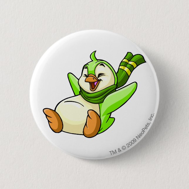 Bóton Redondo 5.08cm Verde de Bruce (Frente)