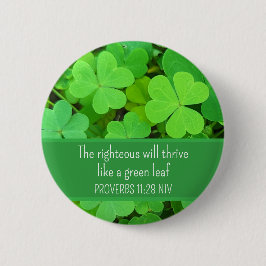 Bóton Redondo 5.08cm Verde Fecha Bíblia de Prosperidade de Fotos Verso 